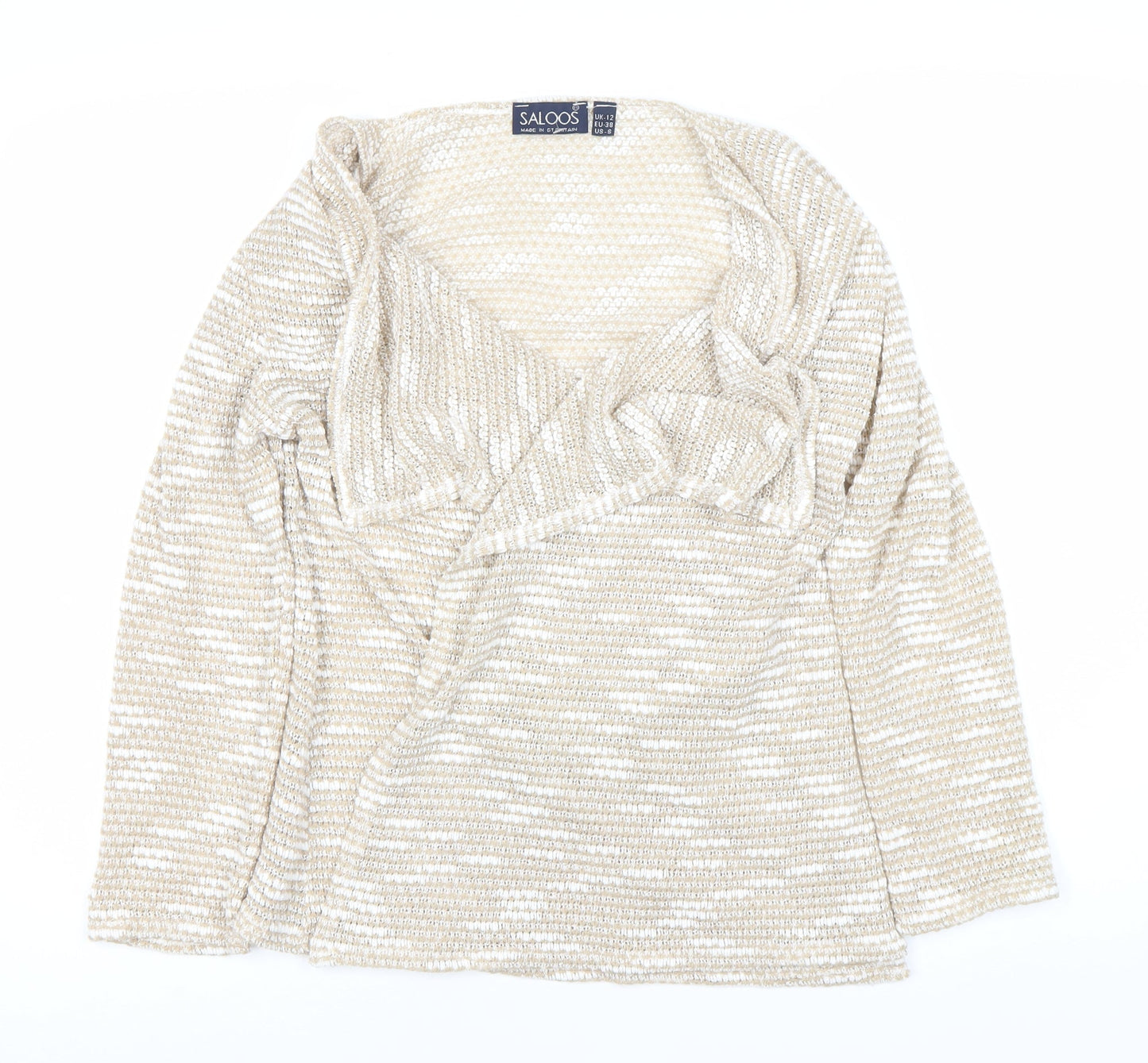 Womens UK Size 12 Saloos Beige Pullover Jumper