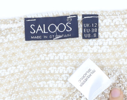 Womens UK Size 12 Saloos Beige Pullover Jumper