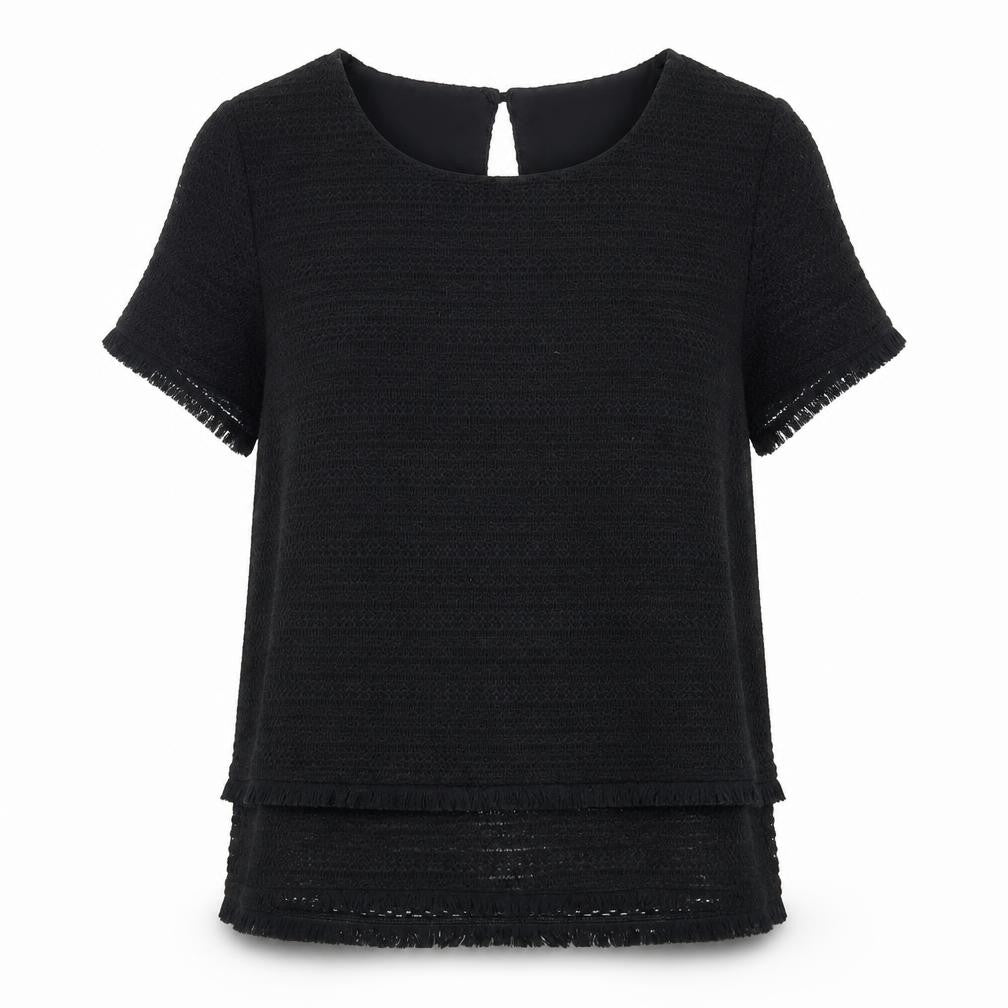 Womens UK Size 10 Marks and Spencer Black Basic Blouse