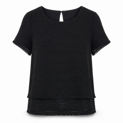 Womens UK Size 10 Marks and Spencer Black Basic Blouse