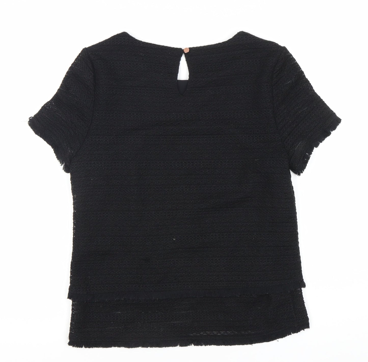 Womens UK Size 10 Marks and Spencer Black Basic Blouse