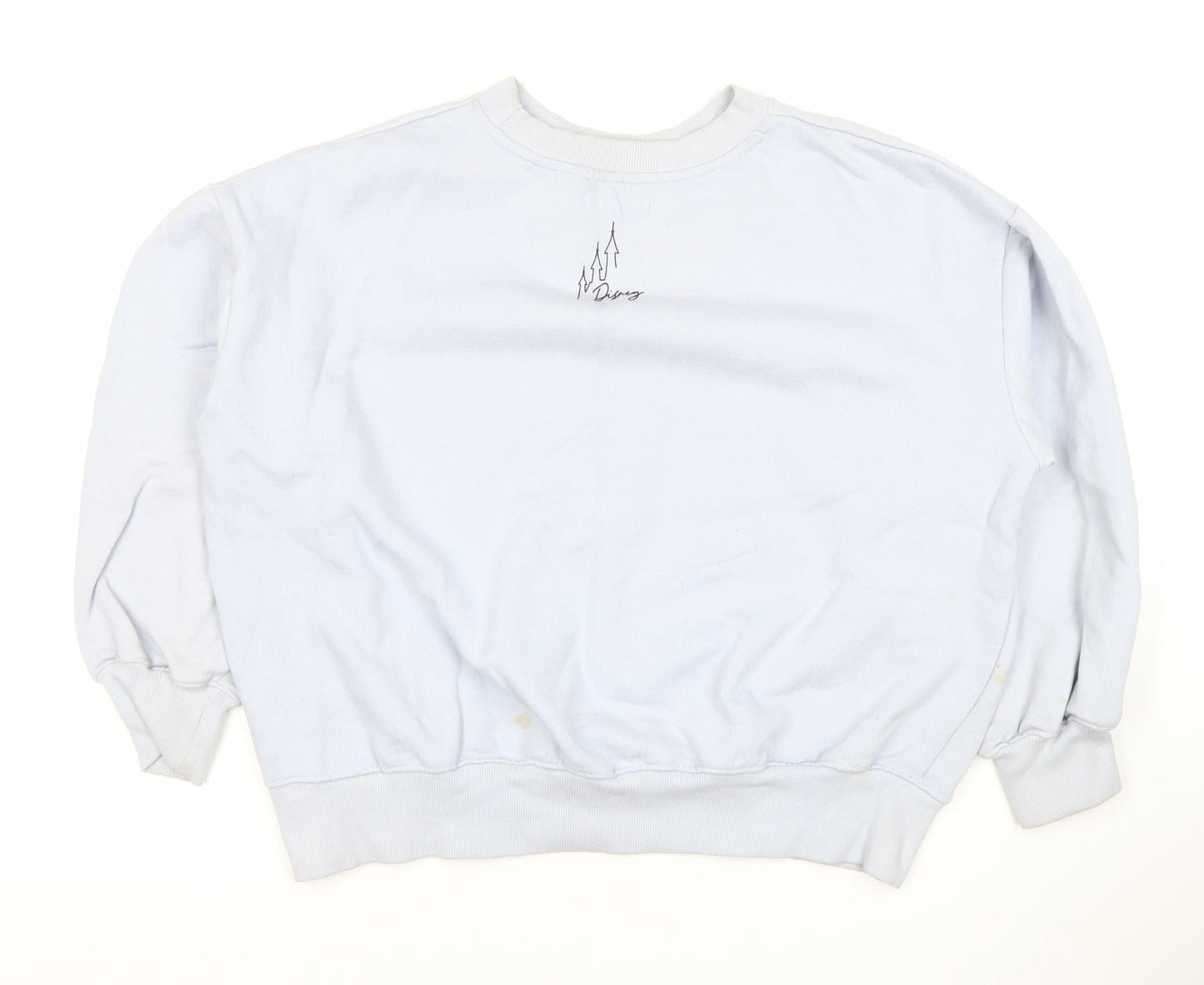 Reserved Women's White Pullover Sweatshirt, S, Cartoon Print