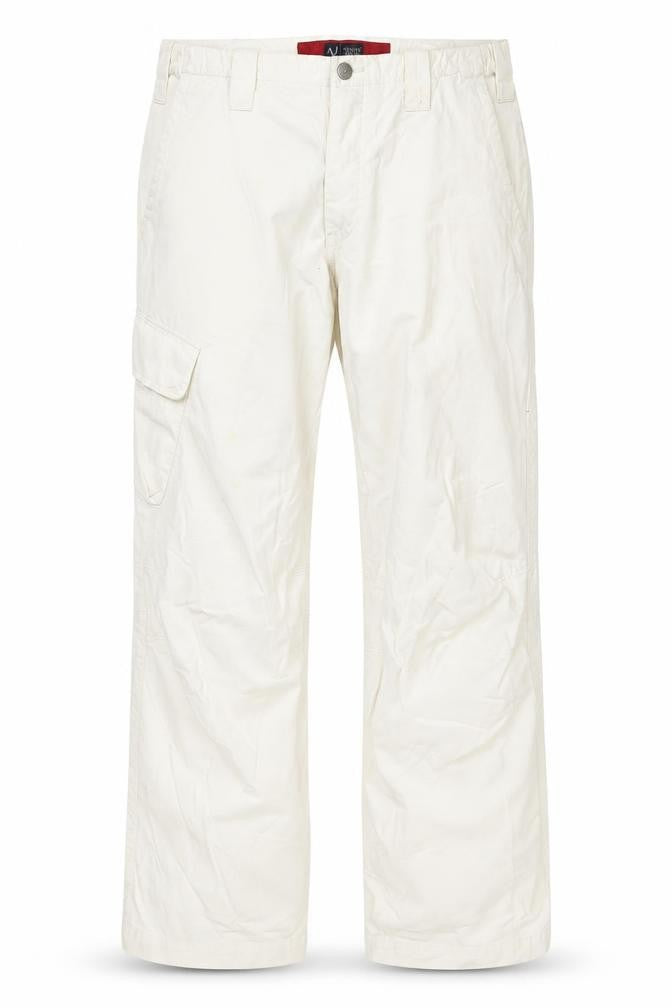 Mens UK Size 36 AJ Arma Kani Slim Fit Straight Ivory Jeans