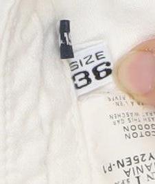 AJ Arma Kani Men's Ivory Slim Cargo Jeans, Size 36