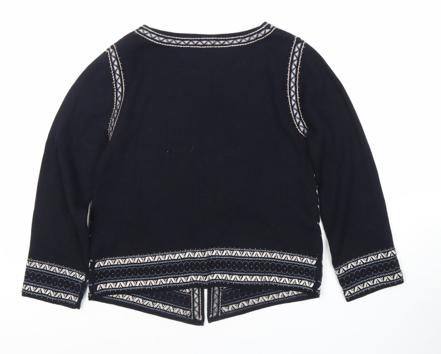 Womens UK Size S Monsoon Black Cardigan Jumper