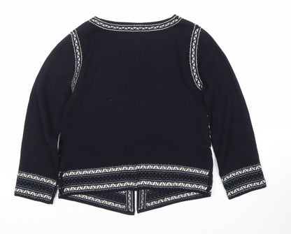 Womens UK Size S Monsoon Black Cardigan Jumper