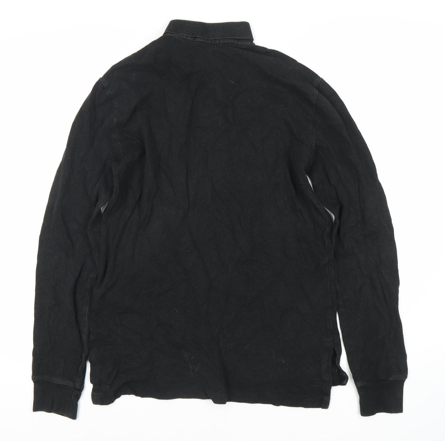 Ralph Lauren Men's Black Long Sleeve Polo Shirt S