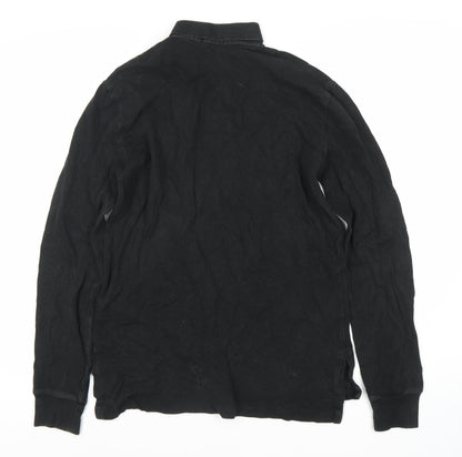 Ralph Lauren Men's Black Long Sleeve Polo Shirt S