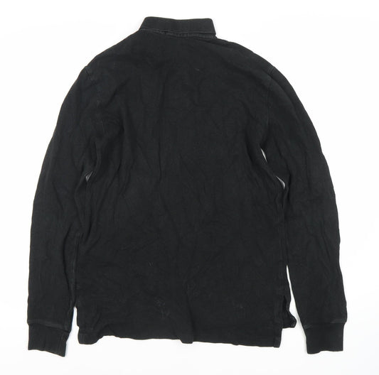 Ralph Lauren Men's Black Long Sleeve Polo Shirt S