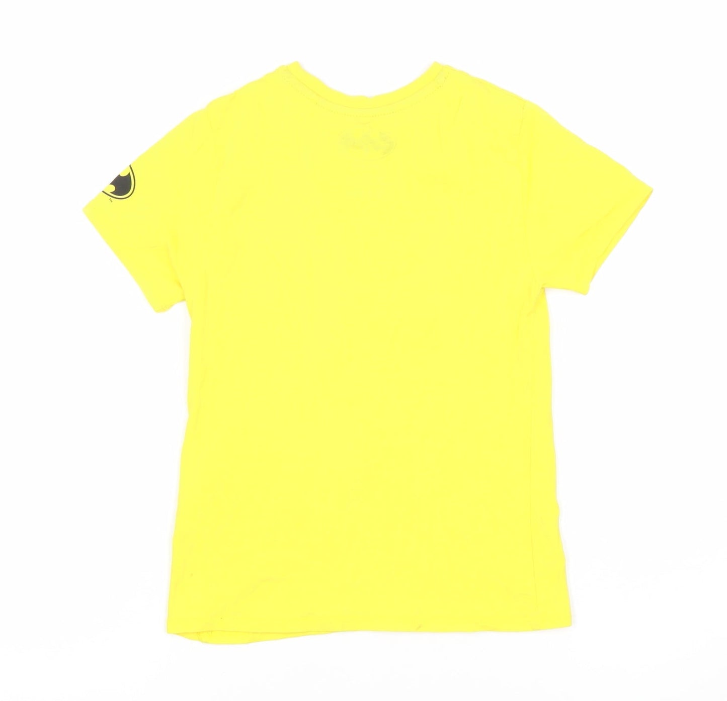 Batman Boys Yellow Batman T-Shirt 6-7 Years Graphic Superhero