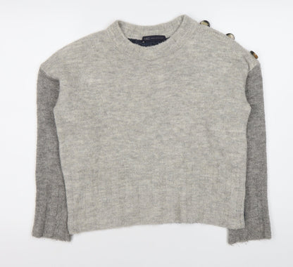 Womens UK Size M Marks and Spencer Grey Pullover Jumper