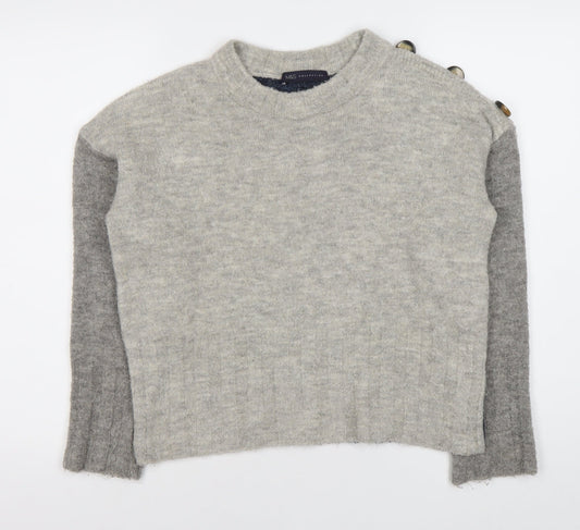 Womens UK Size M Marks and Spencer Grey Pullover Jumper