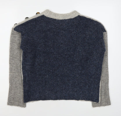 Womens UK Size M Marks and Spencer Grey Pullover Jumper