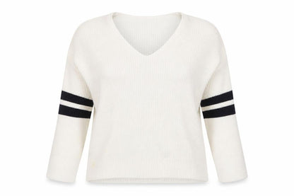 Patty Boutik Women's White V-Neck Jumper Size 12