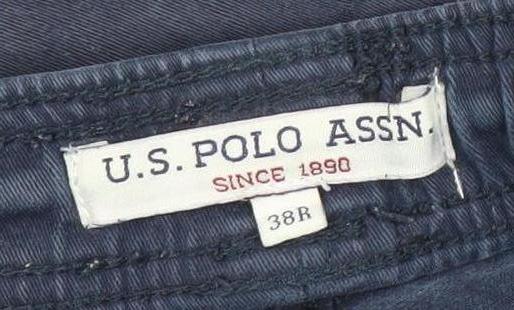 U.S. Polo Assn. Men's Blue Jogger Trousers, 38R, Casual Comfort