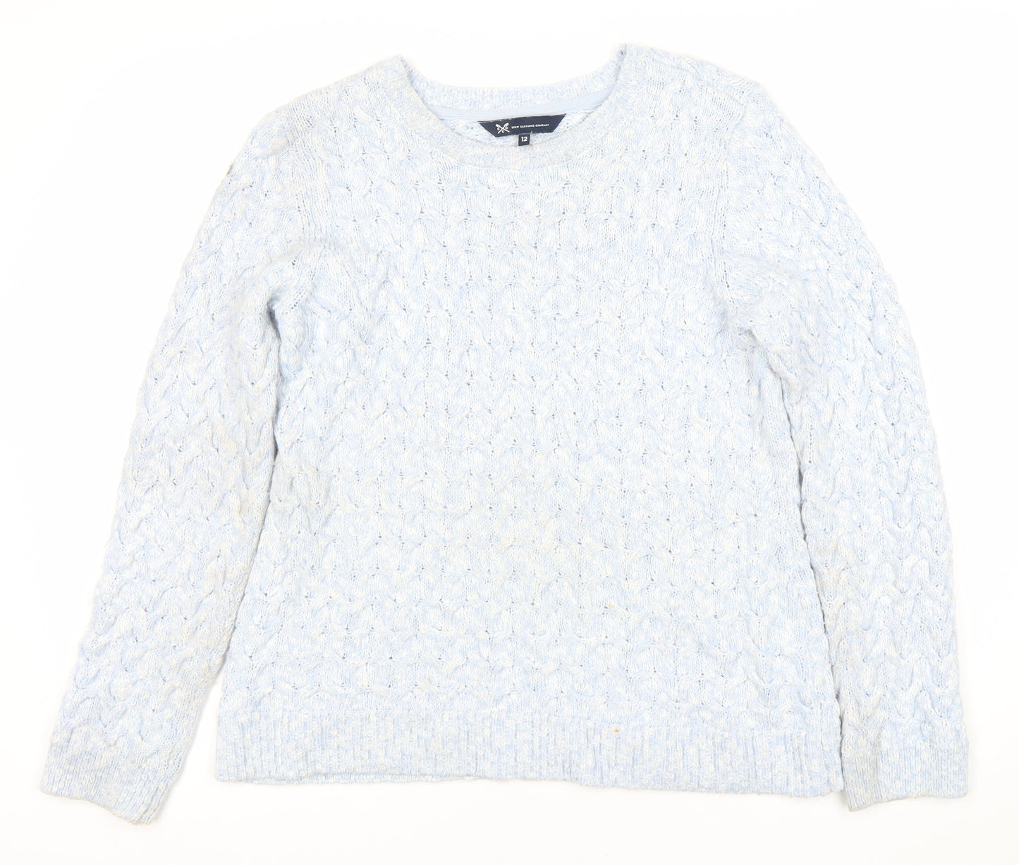 Womens UK Size 12 Crew Clothing Company Blue Pullover Jumper