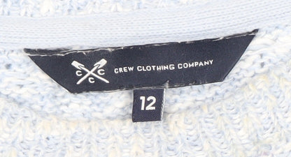 Womens UK Size 12 Crew Clothing Company Blue Pullover Jumper