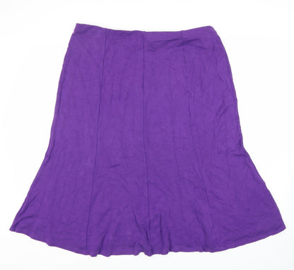 David Emanuel Women's Purple Midi Skirt Size 18