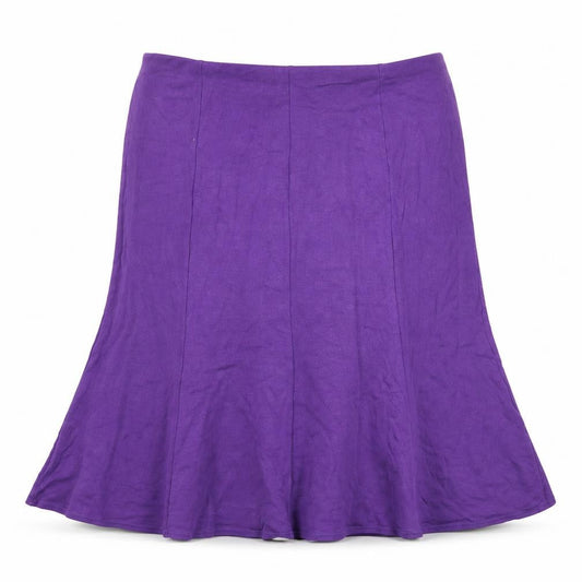 David Emanuel Women's Purple Midi Skirt Size 18