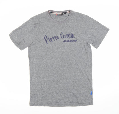 Pierre Cardin Men's Grey S Logo T-Shirt