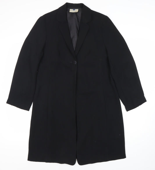 Maroon Collection Women's Black Blazer Size 12