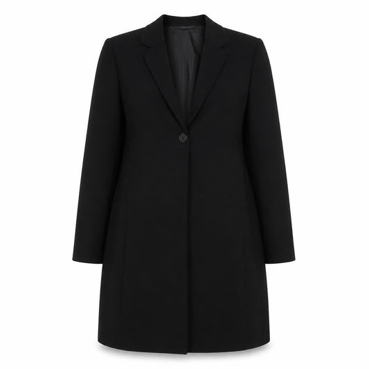 Maroon Collection Women's Black Blazer Size 12