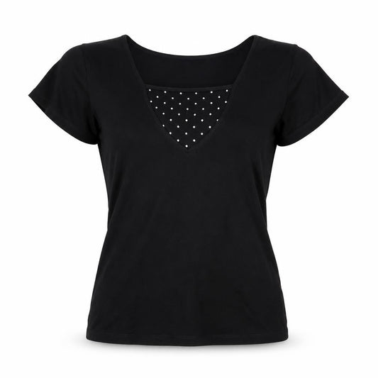 Womens UK Size UK 10 ALEX & CO. Black Basic T-Shirt