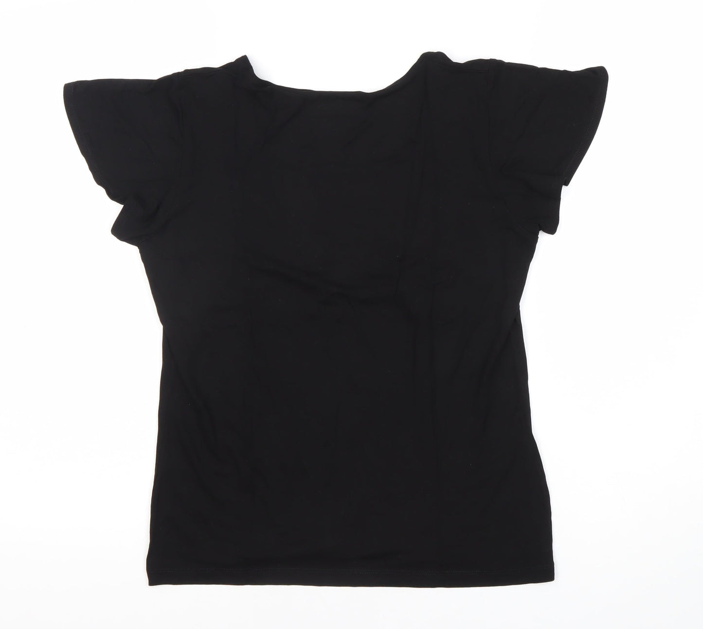 Womens UK Size UK 10 ALEX & CO. Black Basic T-Shirt