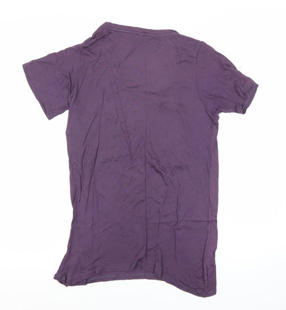 Womens UK Size S Benetton Purple  T-Shirt
