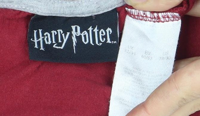 Harry Potter Women's Red L Nightshirt T-Shirt Style