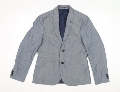 Mens UK Size 36 Marks and Spencer Blue Basic Jacket