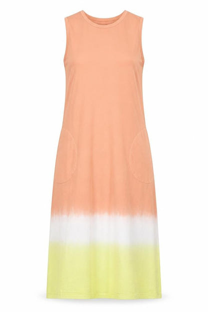 Front view of Lands' End Women Multicoloured Cotton Casual Dress S