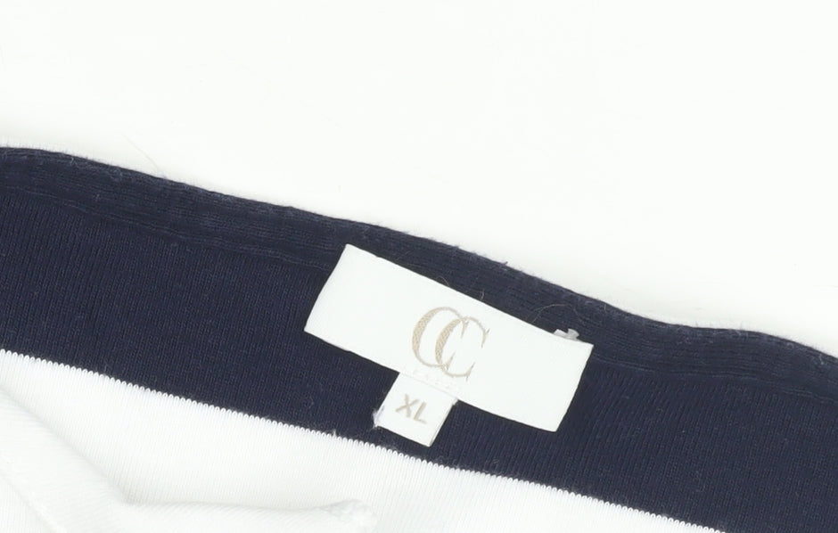 CC Women's Multicoloured Striped T-Shirt XL