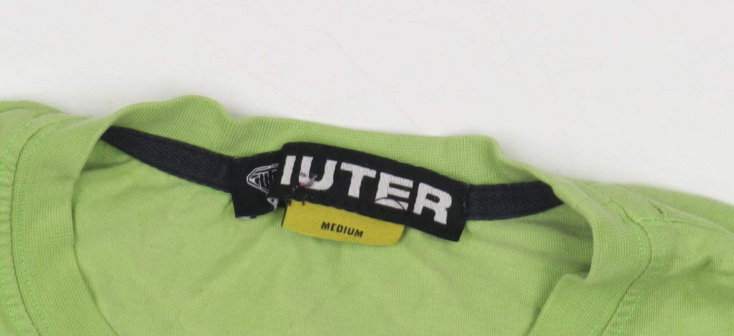 Iuter Men's Green M Animal Print T-Shirt