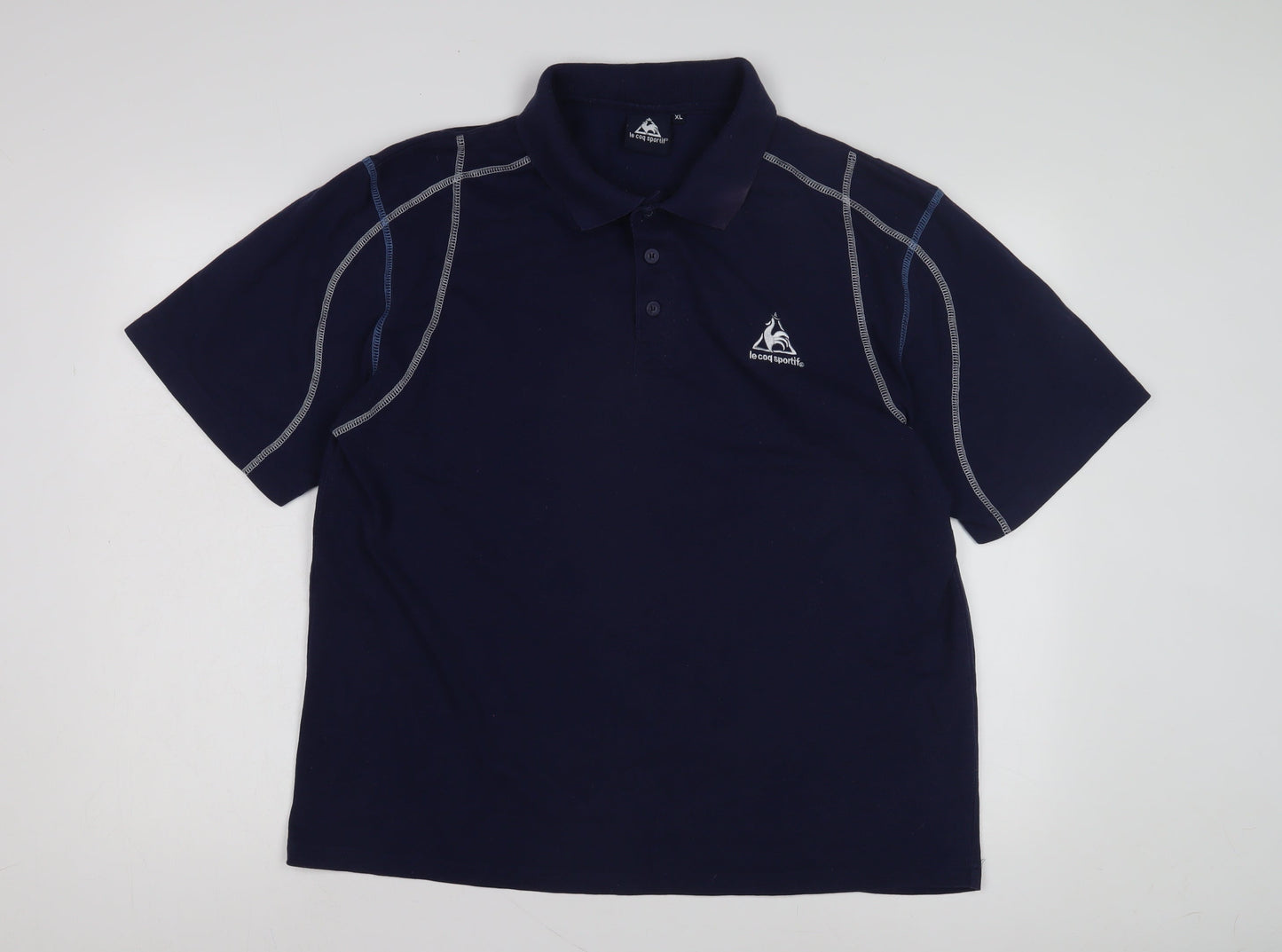Le Coq Sportif Men's Blue XL Polo Shirt