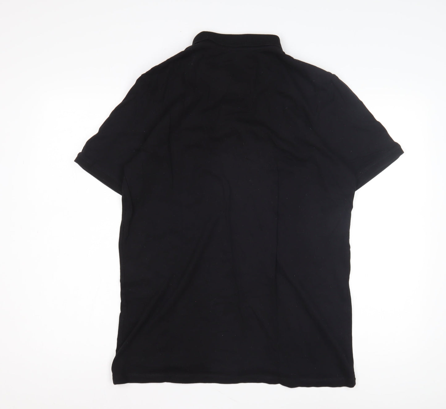 Jack & Jones Men's Black Polo Shirt Size L Casual