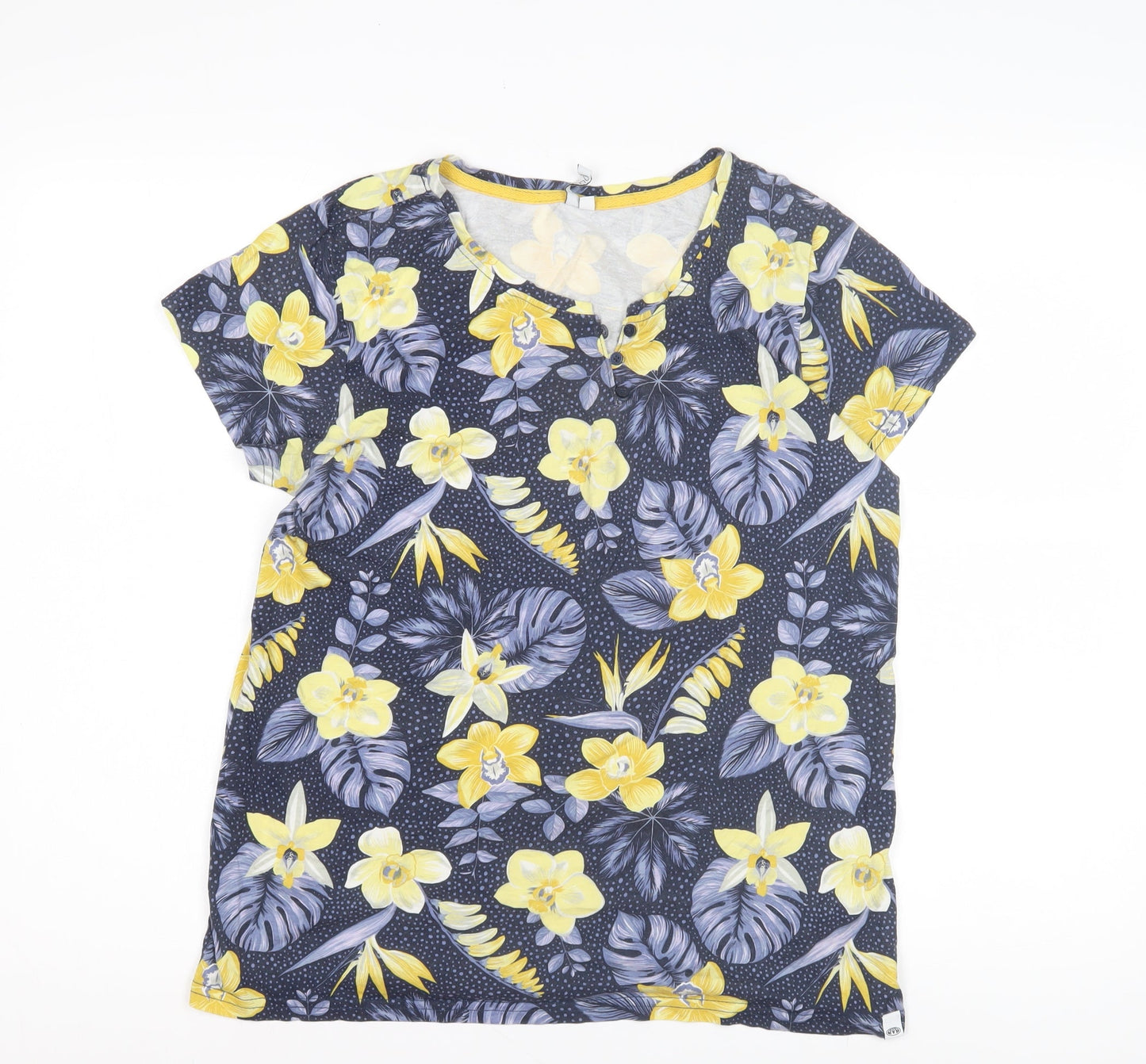 Animal Women's Multicoloured Floral T-Shirt, Size 10, Casual Summer Top