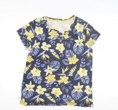 Animal Women's Multicoloured Floral T-Shirt, Size 10, Casual Summer Top