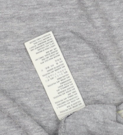 Womens UK Size L Hollister Grey Basic T-Shirt