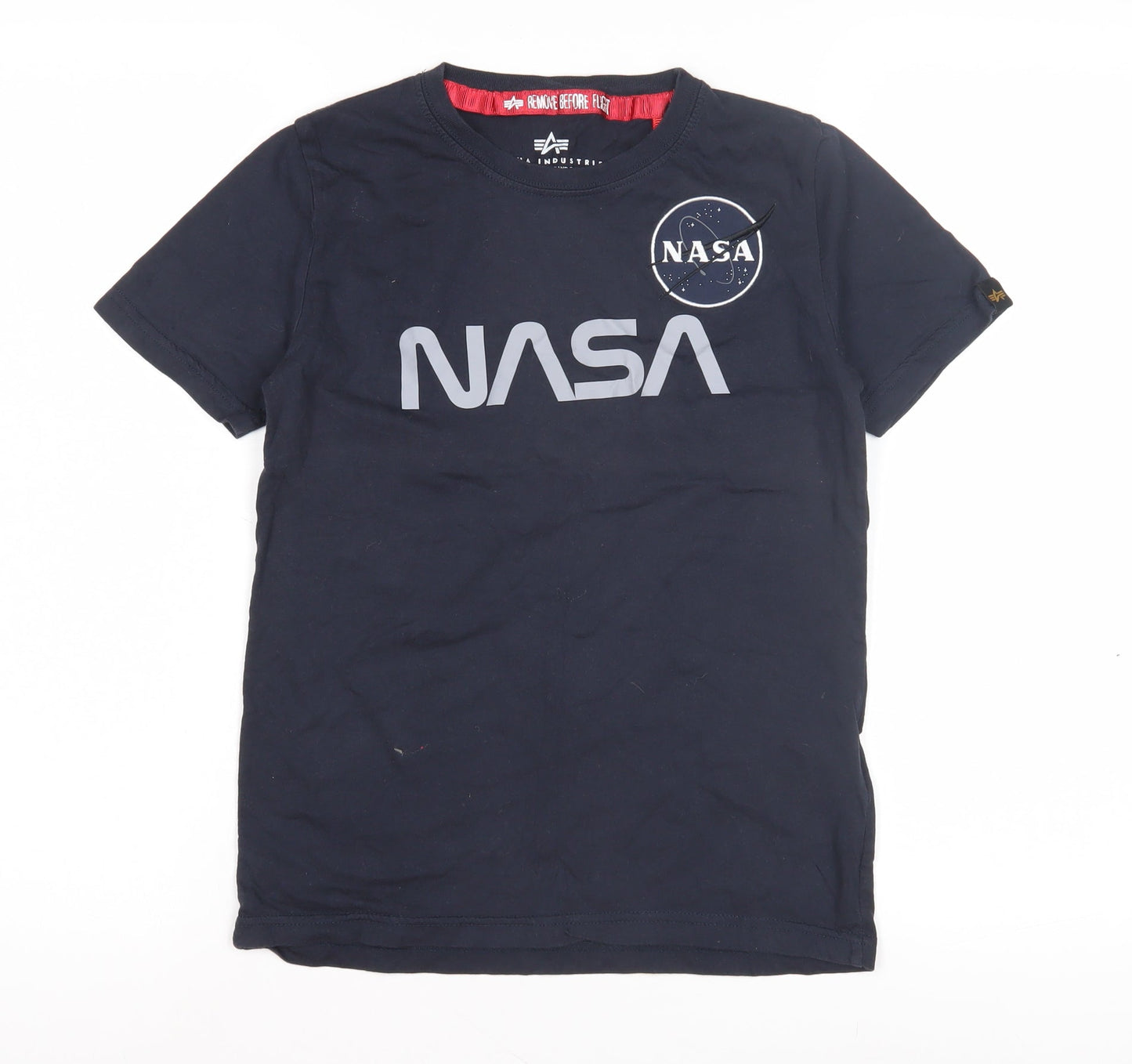 Alpha Industries NASA Boys Black 10 Years T-Shirt