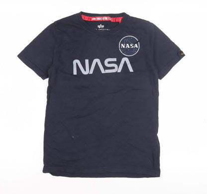 Alpha Industries NASA Boys Black 10 Years T-Shirt