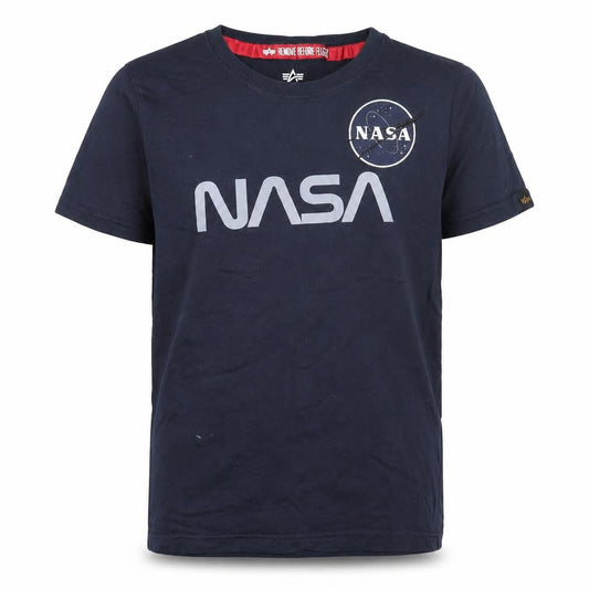 Alpha Industries NASA Boys Black 10 Years T-Shirt
