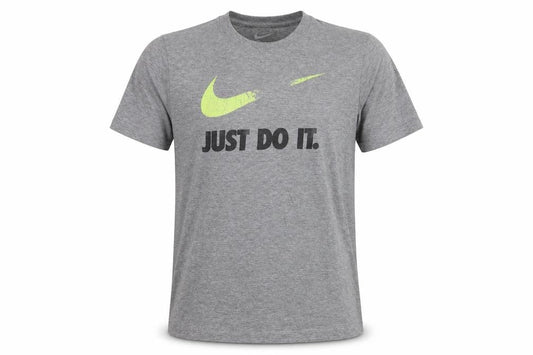 Nike Boys Grey Graphic Print T-Shirt - Size L