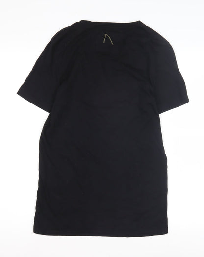 CHASIN' Men's Black Graphic Print T-Shirt Size S