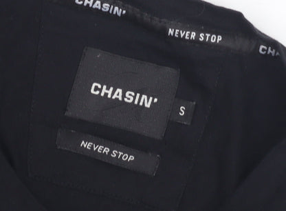 CHASIN' Men's Black Graphic Print T-Shirt Size S