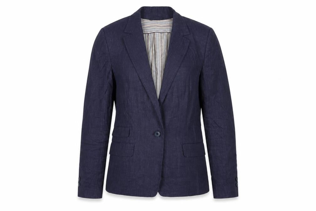 Womens UK Size M Zara Basic Blue Basic Jacket