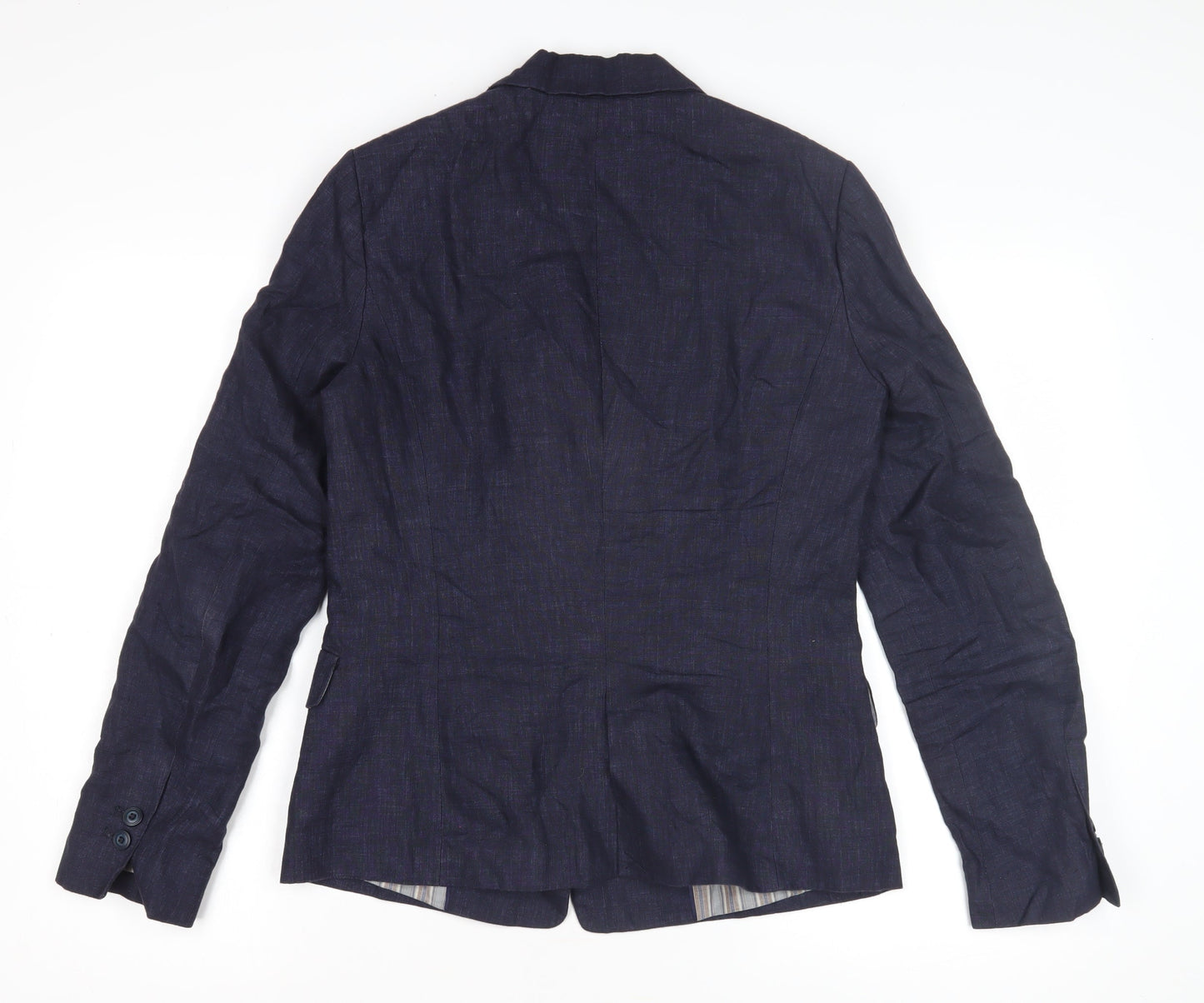 Womens UK Size M Zara Basic Blue Basic Jacket
