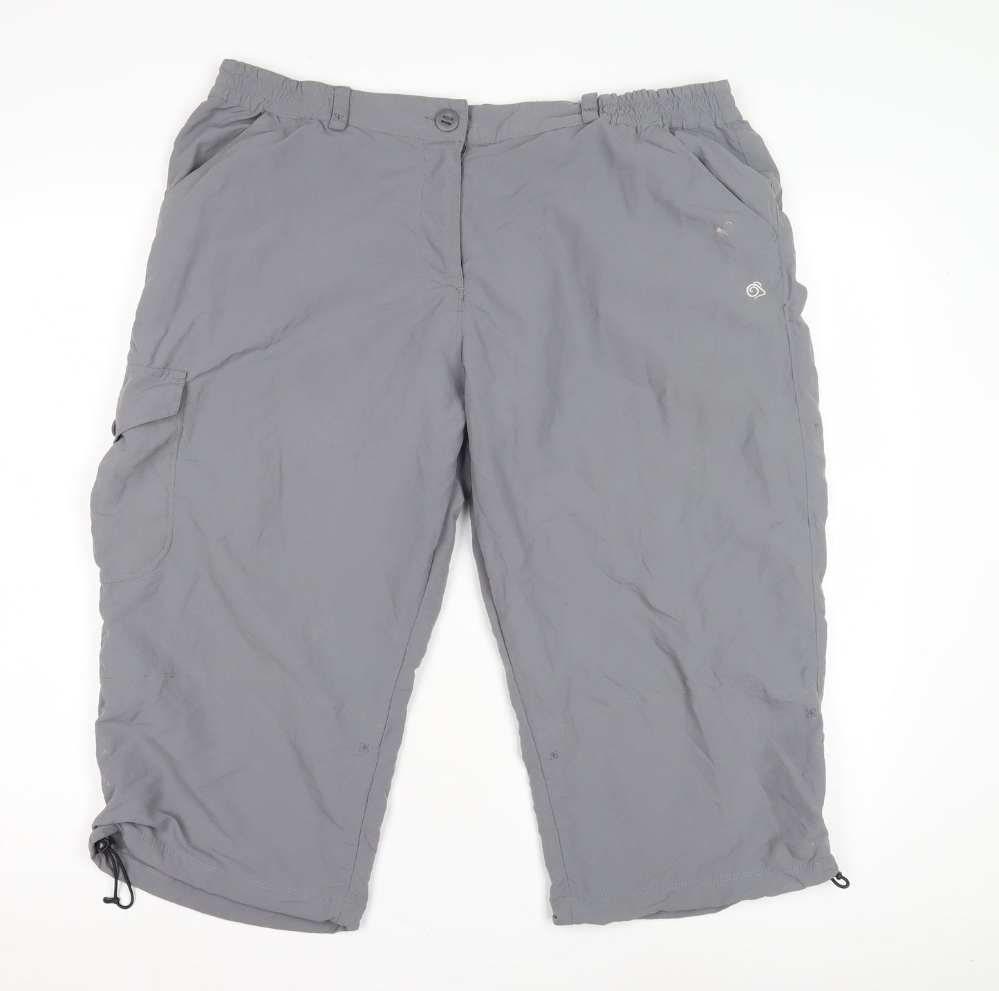 Craghoppers Women's Grey Cargo Trousers Size 20