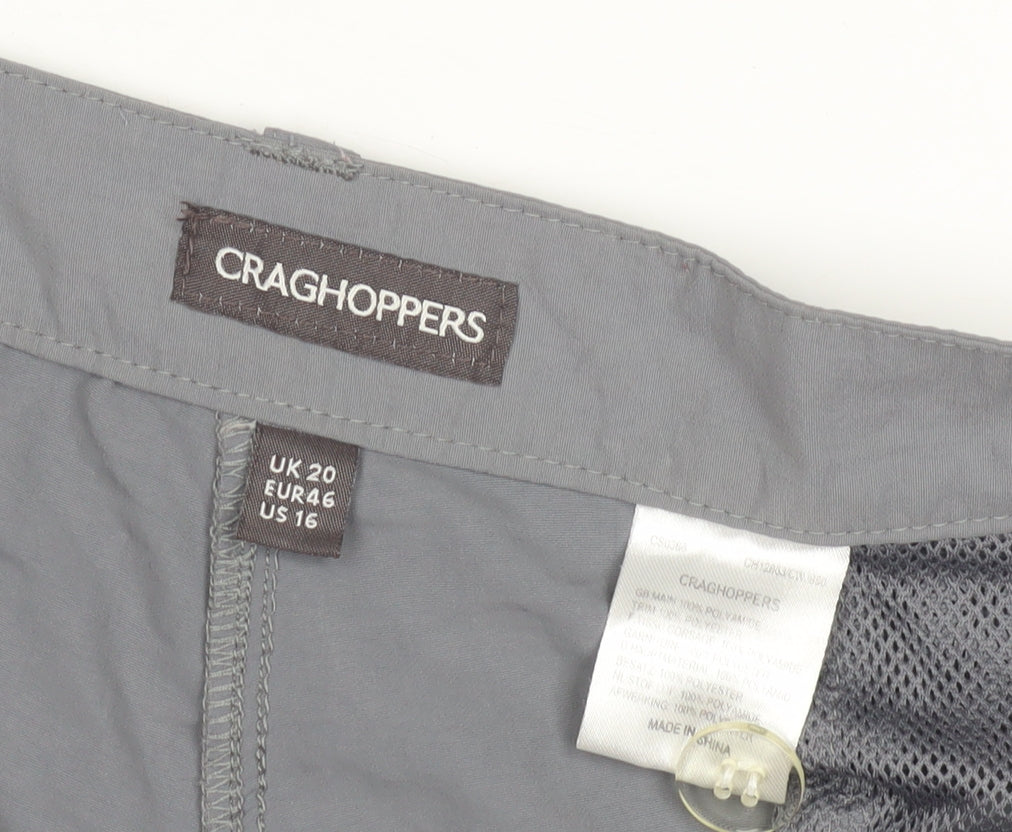 Craghoppers Women's Grey Cargo Trousers Size 20