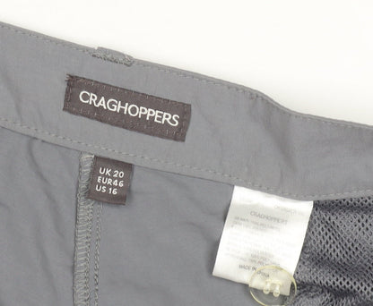 Craghoppers Women's Grey Cargo Trousers Size 20